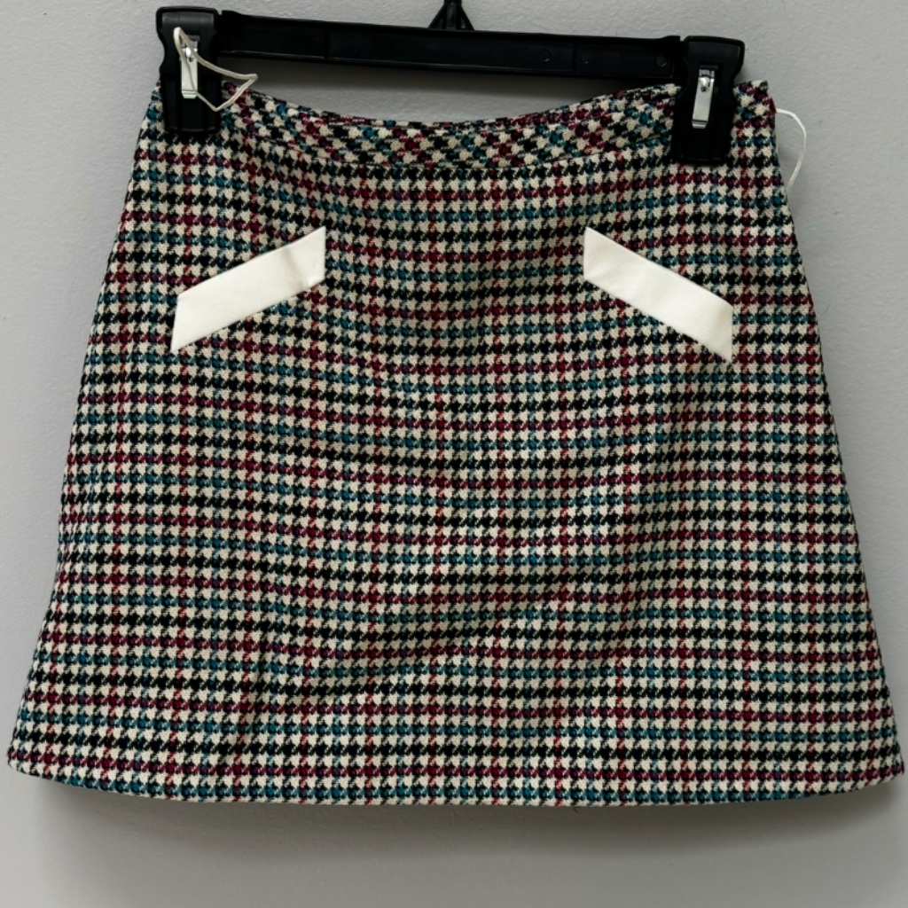 Brand New Plaid Mini Skirt In Xs